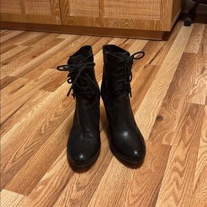 Kork Ease Leather Black Women's Boots